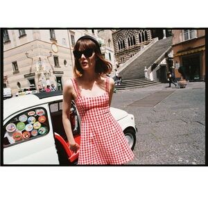 Zara gingham dress